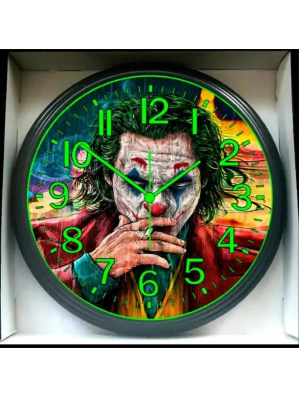The Joker Batman Glow In The Dark Wall Clock New!